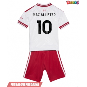Lacne Dětský Futbalové dres Liverpool Alexis Mac Allister #10 2026-27 Krátky Rukáv - Preč (+ trenírky)